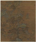 元赵孟頫拱寿图　轴,绘画,经史-故事,佛道人物,人物,山水,建筑,树木,花草,走兽,翎毛,器用