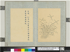 清门应兆补绘萧云从离骚图下册　册　薠,绘画,花草