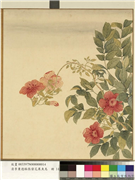 清李秉德临张伟花果鱼鸟　册　凌霄,绘画,花草