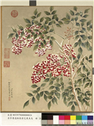 清李秉德临张伟花果鱼鸟　册　天竺子,绘画,花草,山水
