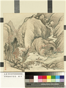 清胡桂秋宇澄空　册　谿桥策蹇,绘画,山水,人物,树木,走兽,建筑,器用