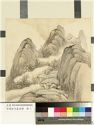 清胡桂冬岩贞静　册　云台坐话,绘画,山水,人物,树木