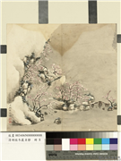 清胡桂冬岩贞静　册　云溪梅香,绘画,山水,花草,建筑