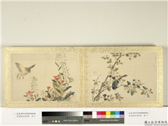 清花蹊女史册页　册　山雀,绘画,花草,翎毛