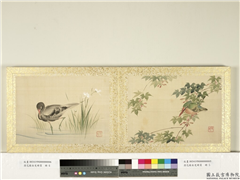 清花蹊女史册页　册　枫木翠鸟,绘画,翎毛,树木