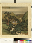 清金玠寿同山岳　册　闲话松坪,绘画,山水,人物,树木,器用