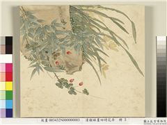清程琳画四时花卉　册　兰花,绘画,花草,山水,果蔬,树木
