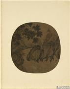 宋元名绘　册　吴□松鹰,绘画,山水,翎毛,树木