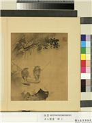 名人图画　册　明戴进渔父图,绘画,山水,人物,花草,船,器用