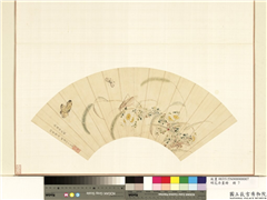花卉画册　册　明王正秋卉图,绘画,花草,草虫