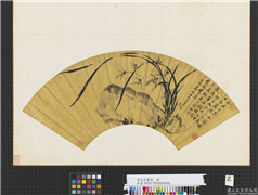 清花卉画册　册　清永瑆幽兰,绘画,花草