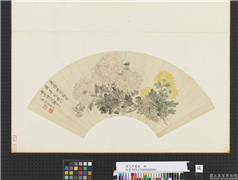 清花卉画册　册　清恽寿平菊花,绘画,花草