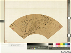 花卉画册　册　明朱之士梅花水仙,绘画,花草