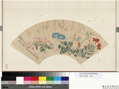 清花卉画册　册　清顾洛花卉,绘画,花草,草虫