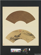 明人画扇　册　明文徵明山水,绘画,山水,人物,树木,建筑,船