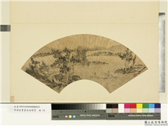 明诸臣书画扇面册页　册　明周臣扁舟吟兴,绘画,山水,人物,树木,建筑,船,器用