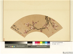 名人画扇（上）　册　明王谷祥杏花,绘画,花草