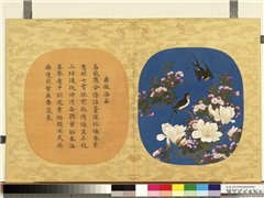 万寿无疆二册 (下)　册　寿徵海晏,绘画,翎毛,花草