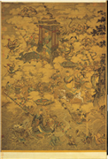 宋马麟三官出巡图　轴,绘画,佛道人物,经史-故事,山水,走兽,水中动植物,器用,车,树木
