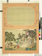 福寿齐天　册　嘉佑四真,绘画,经史-故事,人物,建筑,山水,树木,花草,走兽,器用
