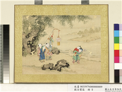 欢洽寰区　册　吉祥灯庆,绘画,人物,器用,山水,树木,建筑