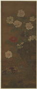 宋赵昌画牡丹　轴,绘画,山水,花草