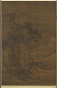 宋郭熙寒林图　轴,绘画,山水,树木