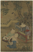 宋人婴戏图　轴,绘画,人物,花草,山水,草虫,建筑,器用