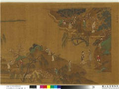元王振鹏画柯九思写豳风图　卷,绘画,