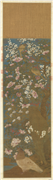 宋李迪画花鸟　轴,绘画,翎毛,花草,山水