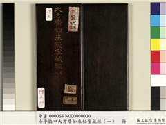 清于敏中大方广如来秘密藏经（一）　册,书法,