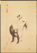 清吴艮无量寿佛　轴,绘画,佛道人物,祥瑞