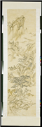 清董邦达秋林澄霁　轴,绘画,山水,树木,建筑