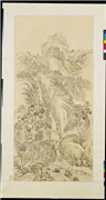 清弘旿川岳同春　轴,绘画,山水,树木