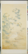 清沈振麟蓉塘立鹭　轴,绘画,花草,翎毛,山水