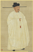 宋太宗立像　轴,绘画,人物