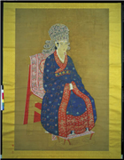 宋神宗后坐像　轴,绘画,人物,器用