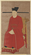 宋高宗坐像　轴,绘画,人物,器用