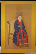 宋宁宗后坐像　轴,绘画,人物,器用
