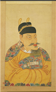 明太祖半身像（二）　轴,绘画,人物