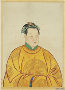 明孝慈高皇后半身像　轴,绘画,人物,器用