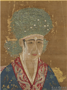 宋仁宗后坐像　轴,绘画,人物,器用