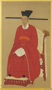 宋宁宗坐像　轴,绘画,人物,器用