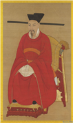 宋理宗坐像　轴,绘画,人物,器用