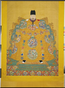 明兴献王坐像　轴,绘画,人物,器用
