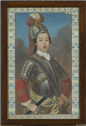 清无款油画像　框,绘画,人物,器用