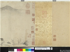 明唐寅采莲图　卷　唐寅采莲图,绘画,山水,人物,花草,树木,船,水中动植物,翎毛