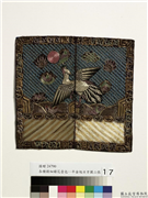 五品文官白鹇补子,缂绣,翎毛,山水,其他