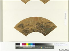 明唐寅画乞巧图　册页,绘画,节令与二十四节气,山水,人物,树木,建筑