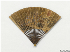 明周臣画田舍农乐　成扇,绘画,山水,人物,树木,船,建筑,走兽,翎毛,器用,其他